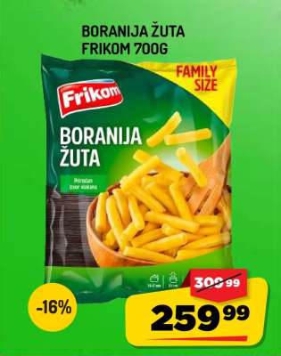 Boranija žuta Frikom, 700g