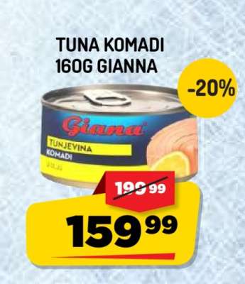 Tuna Komadi 160g Gianna