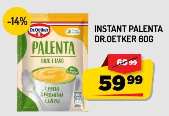 Instant palenta Dr. Oetker 60g