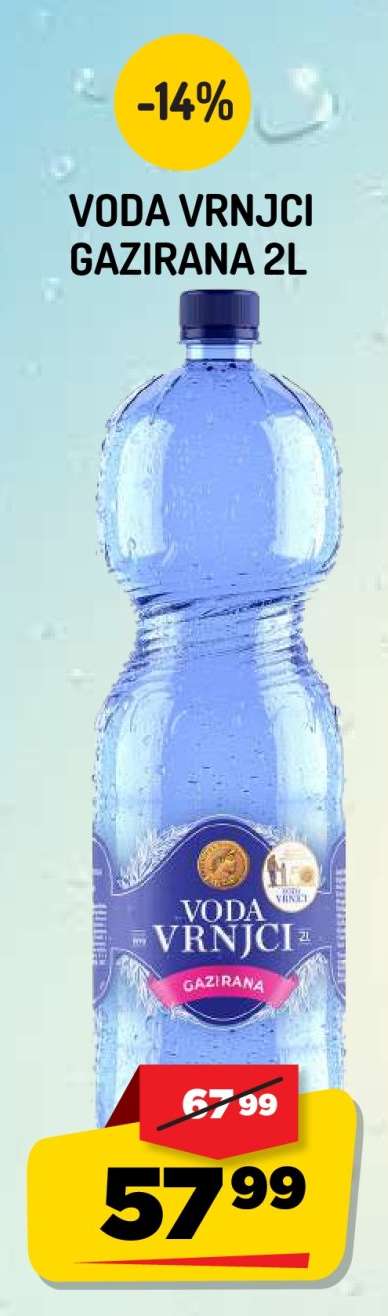 Voda Vrnci Gazirana 2L