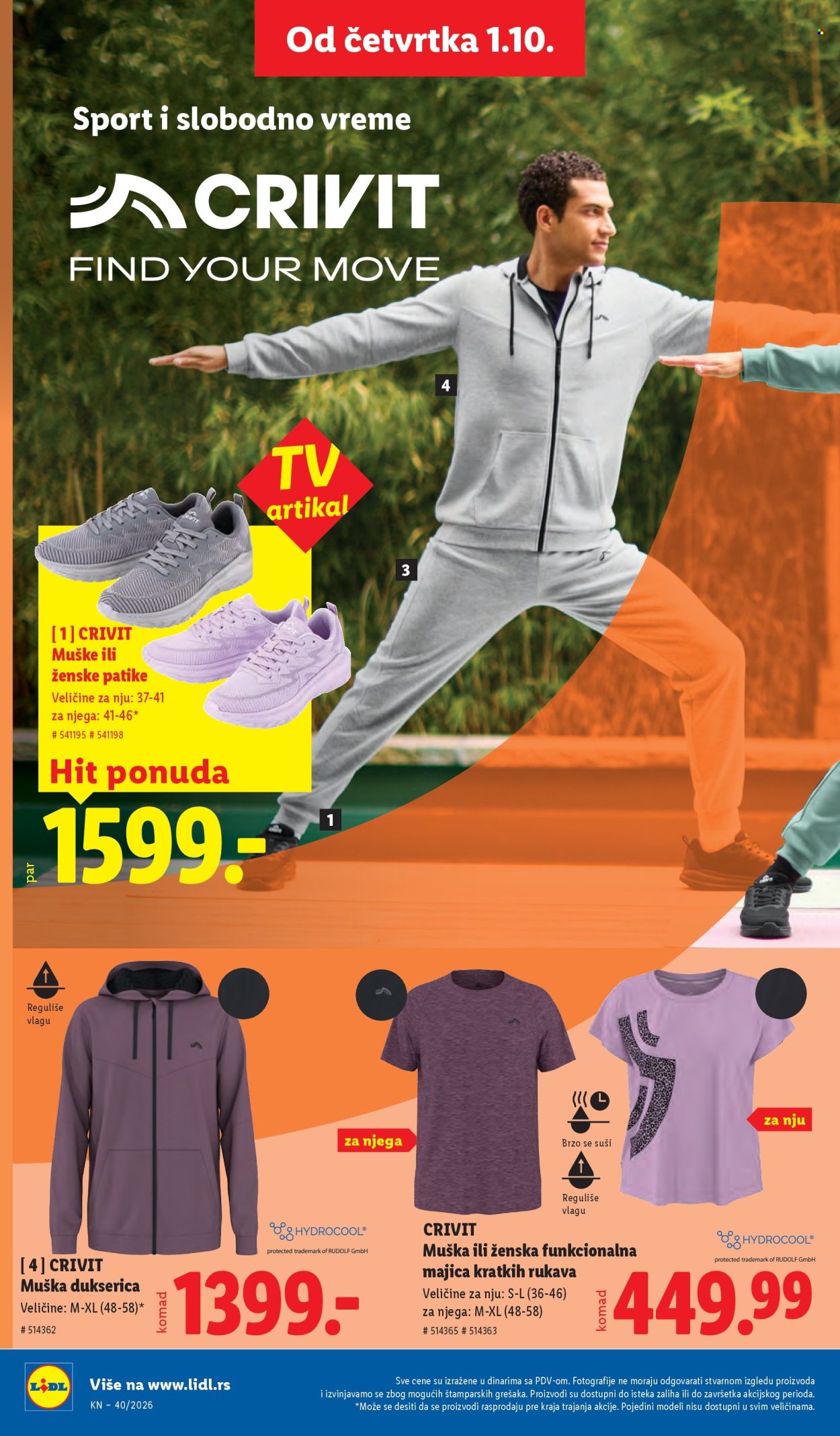Lidl katalog - 01.10.2026 - 07.10.2026. Stranica 72