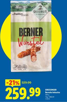 Greisinger Bernske kobasice