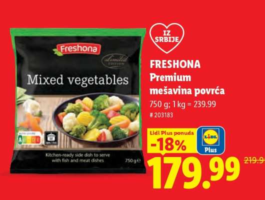 FRESHONA Premium mešavina povrća