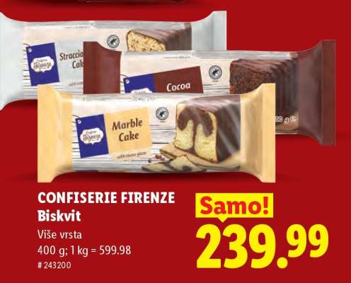 Confiserie Firenze Biskvit