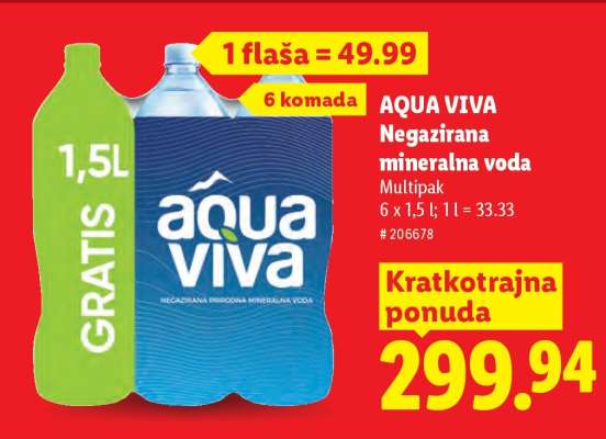 Aqua Viva Negazirana mineralna voda