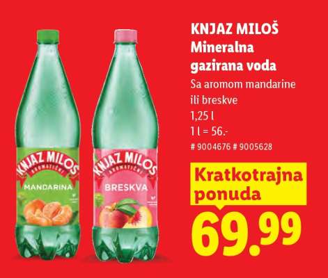 Knjaz Miloš Mineralna gazirana voda