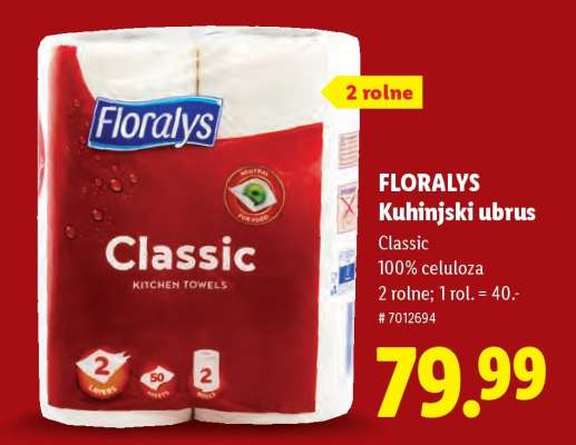 Floralys Kuhinjski ubrus