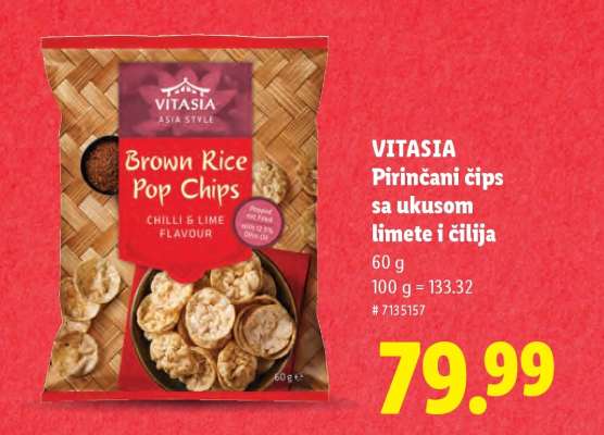 VITASIA Pirinčani čips