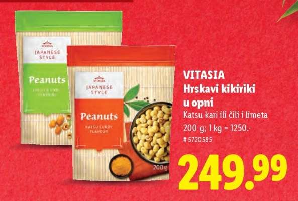 VITASIA Hrsavi kikiriki u opni