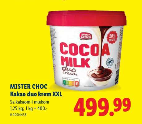 MISTER CHOC Kakao Duo krem XXL