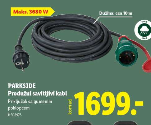 PARKSIDE Produžni savitljivi kabl