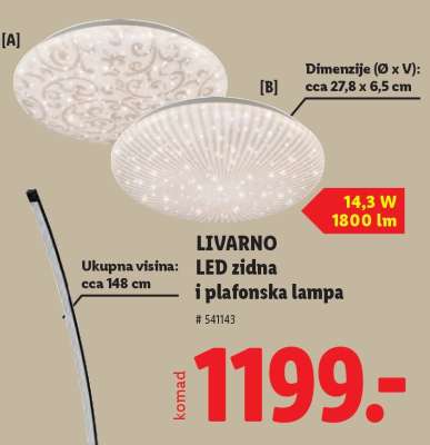 LIVARNO LED zidna i plafonska lampa