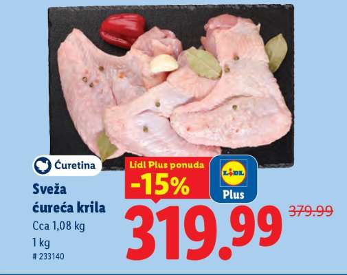 Sveža ćureća krila