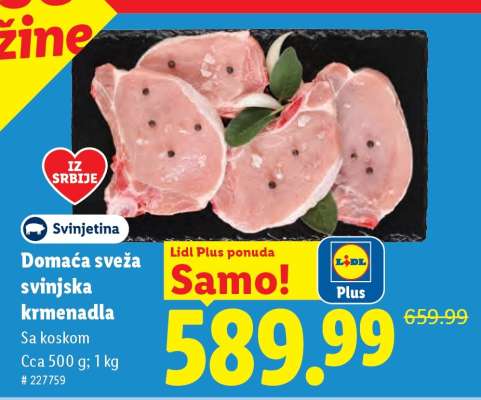 Domaća sveža svinjska krmenadla