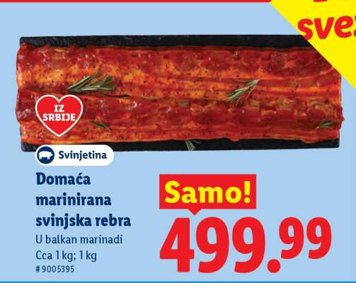 Domaća marinirana svinjska rebra