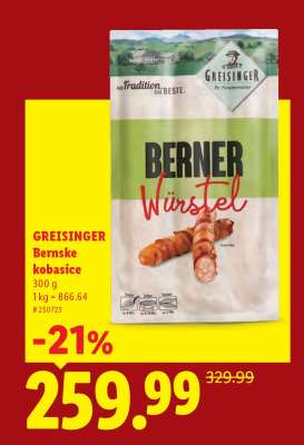 Greisinger Bernske kobasice