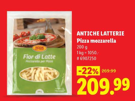 Antiche Latterie Pizza mozzarella