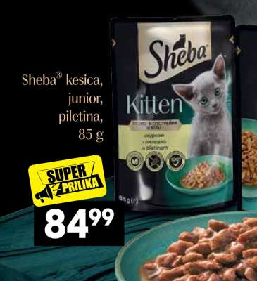 Sheba® kesica, junior, piletina, 85 g