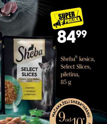 Sheba® kesica, Select Slices, piletina, 85 g