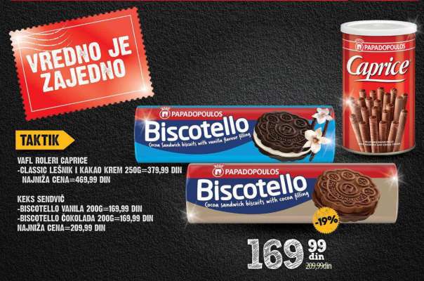 Biscotello čokolada 200g