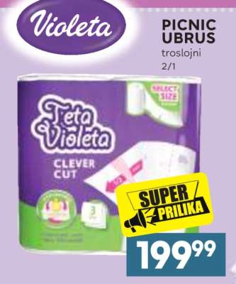 Violeta PICNIC UBRUS