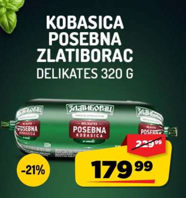Kobasica Posebna Zlatiborac Delikates 320 g