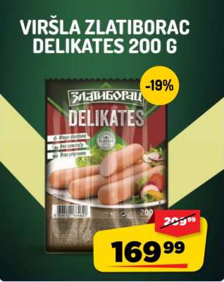Viršla Zlatiborac Delikates 200 g