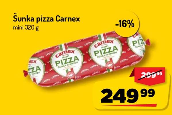 Šunka pizza Carnex mini 320 g