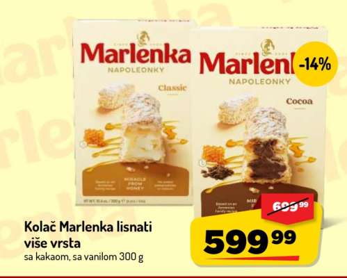 Kolač Marlenka lisnati više vrsta