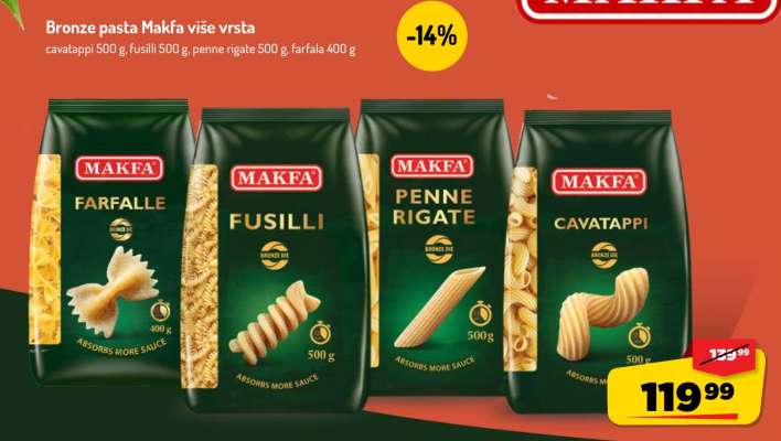 Bronze pasta Makfa
