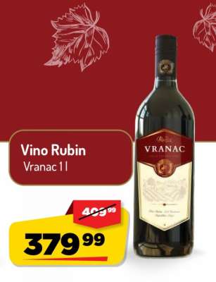 Vino Rubin Vranac 1l
