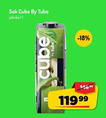 Sok Cube by Tube Jabuka 1L