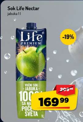 Sok Life Nectar jabuka 1l
