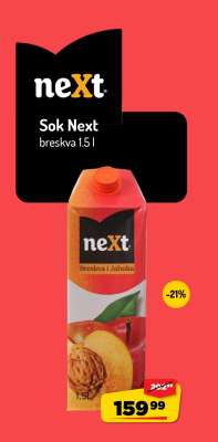 Sok Next breskva