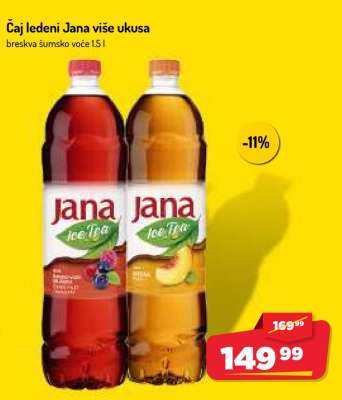 Čaj ledeni Jana više ukusa