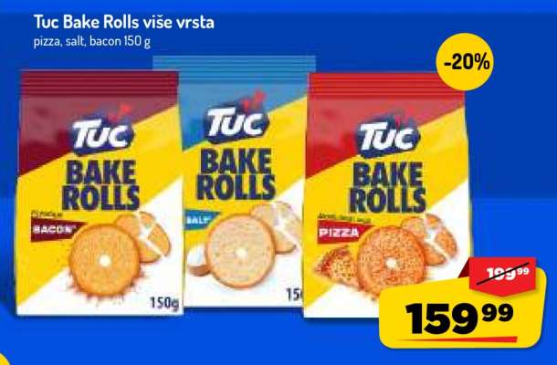 Tuc Bake Rolls više vrsta
