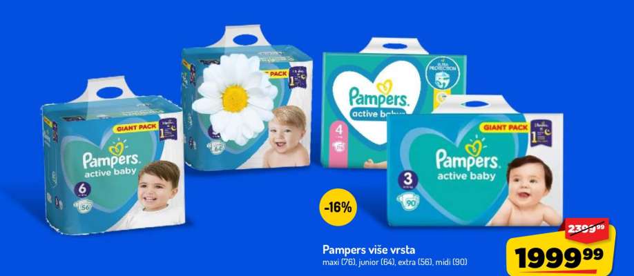 Pampers više vrsta