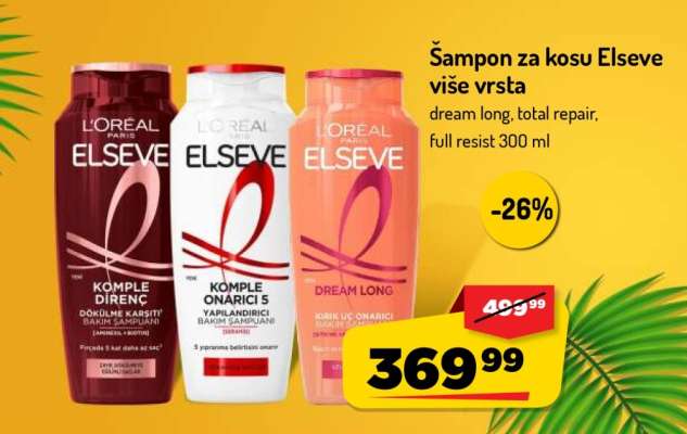 Šampon za kosu Elseve više vrsta