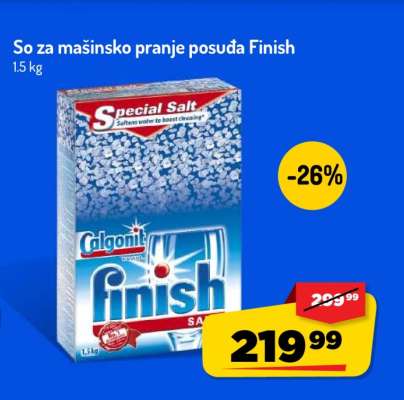 So za mašinsko pranje posuđa Finish