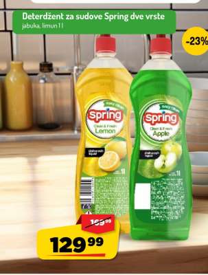 Deterdžent za sudove Spring dve vrste