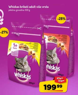 Whiskas briketi adult više vrsta