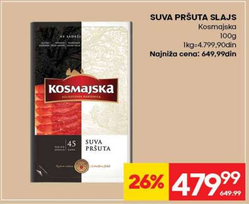 SUVA PRŠUTA SLAJS