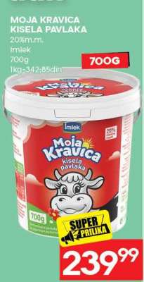 MOJA KRAVICA KISELA PAVLAKA