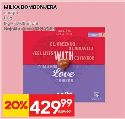 MILKA BOMBONJERA