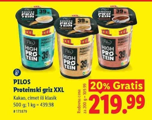 PILOS Proteinski griz XXL