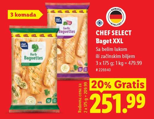 Chef Select Baget XXL