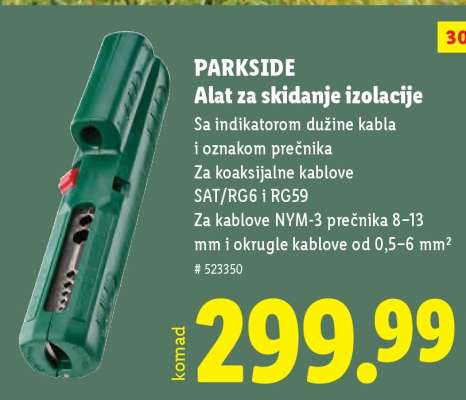 PARKSIDE Alat za skidanje izolacije
