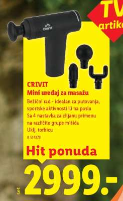 CRIVIT Mini uređaj za masažu