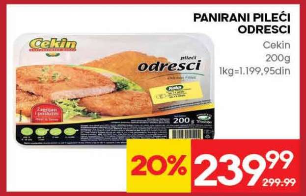 Panirani pileći odresci