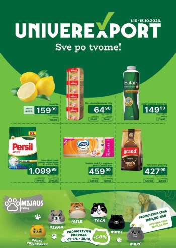 Univerexport katalog - 01.10.2026 - 15.10.2026.